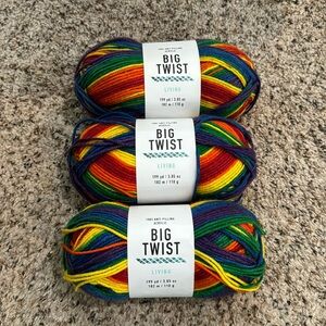 Big Twist Living Yarn 3 pack Color Inclusivity